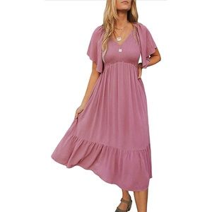 NWT size xxl smocked midi dress